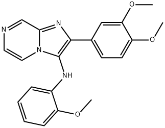 N-[2-(3,4-dimethoxyphenyl)imidazo[1,2-a]pyrazin-3-yl]-N-(2-methoxyphenyl)amine Structural