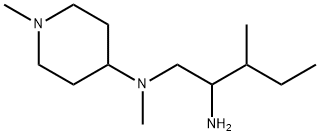 N1,3-dimethyl-N1-(1-methyl-4-piperidyl)pentane-1,2-diamine Structural