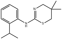 N-(2-isopropylphenyl)-5,5-dimethyl-1,3-thiazinan-2-imine Structural