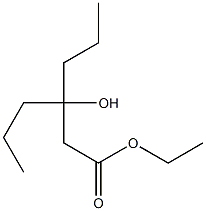 Hexanoicacid, 3-hydroxy-3-propyl-, ethyl ester Structural