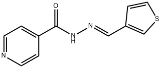 N'-[(E)-thiophen-3-ylmethylidene]pyridine-4-carbohydrazide Structural