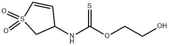 O-(2-hydroxyethyl) (1,1-dioxido-2,3-dihydro-3-thienyl)thiocarbamate Structural