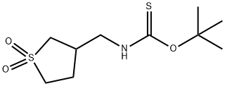 O-(tert-butyl) [(1,1-dioxidotetrahydro-3-thienyl)methyl]thiocarbamate Structural