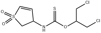O-[2-chloro-1-(chloromethyl)ethyl] (1,1-dioxido-2,3-dihydro-3-thienyl)thiocarbamate Structural