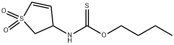 O-butyl (1,1-dioxido-2,3-dihydro-3-thienyl)thiocarbamate Structural