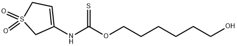 O-(6-hydroxyhexyl) (1,1-dioxido-2,5-dihydro-3-thienyl)thiocarbamate Structural