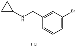 N-(3-bromobenzyl)cyclopropanamine hydrochloride Structural