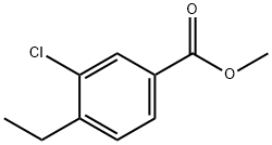 methyl 3-chloro-4-ethylbenzoate Structural