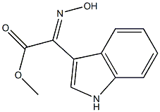 HYDROXYIMINO-(1H-INDOL-3-YL)-ACETIC ACID METHYL ESTER Structural