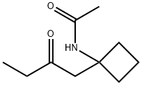 N-[1-(2-oxobutyl)cyclobutyl]acetamide Structural