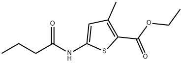 ethyl 5-butyramido-3-methylthiophene-2-carboxylate Structural