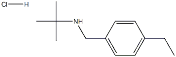 N-(4-ethylbenzyl)-2-methyl-2-propanamine hydrochloride Structural