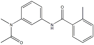 N-[3-[acetyl(methyl)amino]phenyl]-2-methylbenzamide Structural