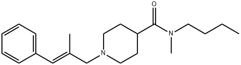 N-butyl-N-methyl-1-[(2E)-2-methyl-3-phenylprop-2-en-1-yl]piperidine-4-carboxamide Structural