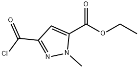 ethyl 3-(chlorocarbonyl)-1-methyl-1H-pyrazole-5-carboxylate Structural