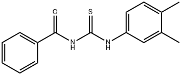 N-{[(3,4-dimethylphenyl)amino]carbonothioyl}benzamide Structural