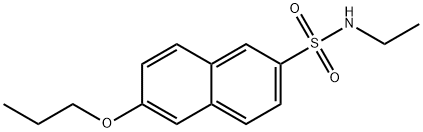 N-ethyl-6-propoxy-2-naphthalenesulfonamide Structural