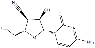 Cytidine,3'-cyano-3'-deoxy- (9CI) Structural