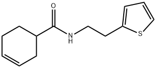 N-[2-(2-thienyl)ethyl]-3-cyclohexene-1-carboxamide Structural