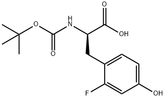 N-BOC-2-FLUORO-D-TYROSINE Structural