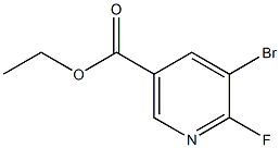 Ethyl 5-bromo-6-fluoronicotinate Structural