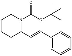 tert-butyl 2-[(E)-styryl]piperidine-1-carboxylate Structural