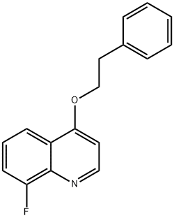 Quinoline,8-fluoro-4-(2-phenylethoxy)- Structural