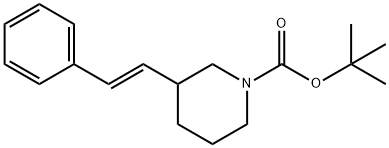 tert-butyl 3-[(E)-styryl]piperidine-1-carboxylate Structural