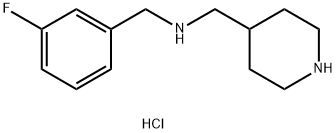 N-(3-FLUOROBENZYL)-1-(PIPERIDIN-4-YL)METHANAMINE HYDROCHLORIDE Structural