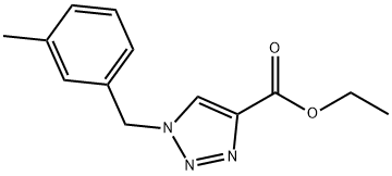 ethyl 1-[(3-methylphenyl)methyl]-1H-1,2,3-triazole-4-carboxylate Structural