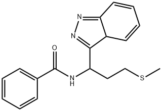 N-[1-(3aH-Indazol-3-yl)-3-methylsulfanyl-propyl]-benzamide Structural