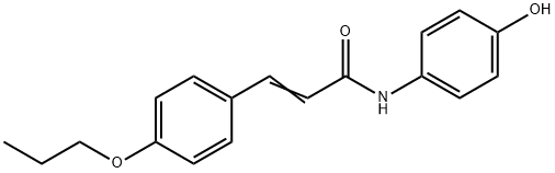 N-(4-Hydroxy-phenyl)-3-(4-propoxy-phenyl)-acrylamide Structural