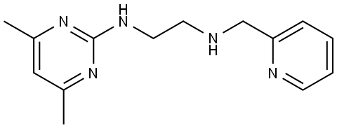 N-(4,6-Dimethyl-pyrimidin-2-yl)-N-pyridin-2-ylmethyl-ethane-1,2-diamine Structural