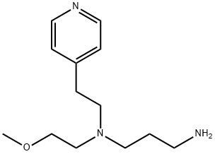 N-(2-methoxyethyl)-N-[2-(4-pyridyl)ethyl]propane-1,3-diamine Structural