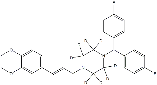 1-[bis(4-fluorophenyl)methyl]-2,2,3,3,5,5,6,6-octadeuterio-4-[3-(3,4-dimethoxyphenyl)prop-2-enyl]piperazine