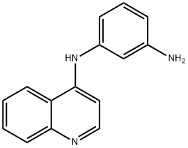 N-Quinolin-4-yl-benzene-1,3-diamine Structural