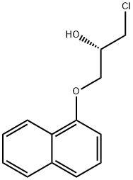 2-Propanol, 1-chloro-3-(1-naphthalenyloxy)-, (S)- Structural