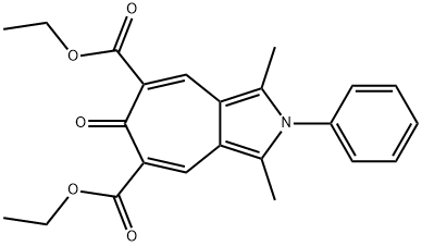 diethyl 1,3-dimethyl-6-oxo-2-phenyl-2,6-dihydrocyclohepta[c]pyrrole-5,7-dicarboxylate Structural