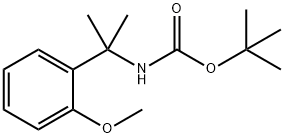 tert-Butyl N-[2-(2-methoxyphenyl)propan-2-yl]carbamate Structural