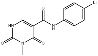 N-(4-bromophenyl)-3-methyl-2,4-dioxo-1,2,3,4-tetrahydropyrimidine-5-carboxamide Structural