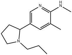 Methyl-[3-methyl-5-(1-propyl-pyrrolidin-2-yl)-pyridin-2-yl]-amine Structural
