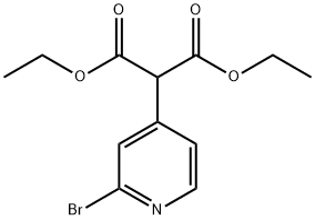 Diethyl 2-(2-Bromo-4-pyridyl)malonate Structural