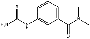 N,N-Dimethyl-3-thioureido-benzamide Structural