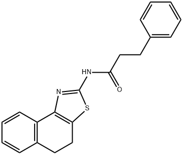 N-(4,5-dihydronaphtho[1,2-d]thiazol-2-yl)-3-phenylpropanamide Structural