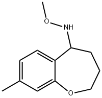 O-Methyl-N-(8-methyl-2,3,4,5-tetrahydro-benzo[b]oxepin-5-yl)-hydroxylamine Structural