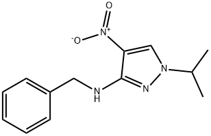 Benzyl-(1-isopropyl-4-nitro-1H-pyrazol-3-yl)-amine Structural