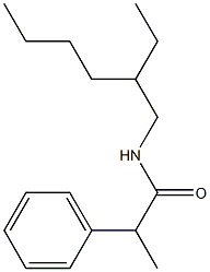 N-(2-ethylhexyl)-2-phenylpropanamide Structural