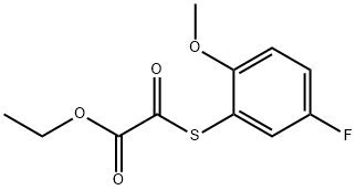 ETHYL 2-((5-FLUORO-2-METHOXYPHENYL)THIO)-2-OXOACETATE Structural