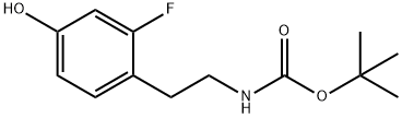 TERT-BUTYL 2-FLUORO-4-HYDROXYPHENETHYLCARBAMATE Structural