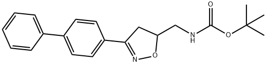 TERT-BUTYL ((3-([1,1-BIPHENYL]-4-YL)-4,5-DIHYDROISOXAZOL-5-YL)METHYL)CARBAMATE Structural
